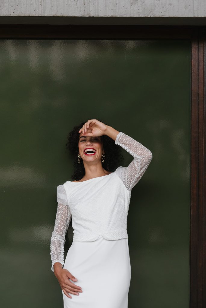 Clémentine Iacono - Créatrice de robes de mariée sur-mesure à Lyon - Caroline